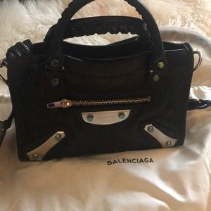 Balenciaga AMP Plate Mini City Satchel